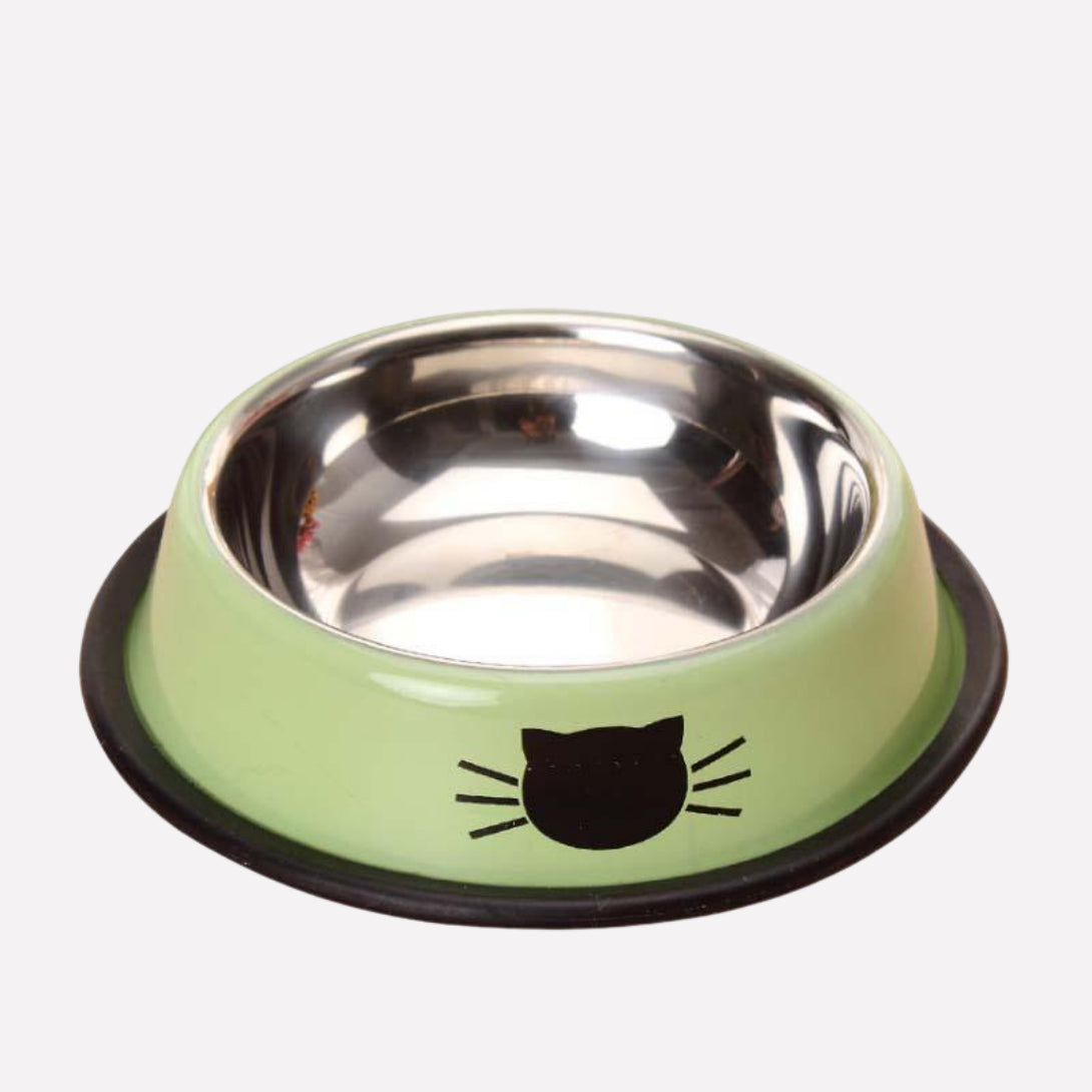 Cute Cat Face Feeding Bowl – Adorable Pet Food Bowl for Cats - Opulenza