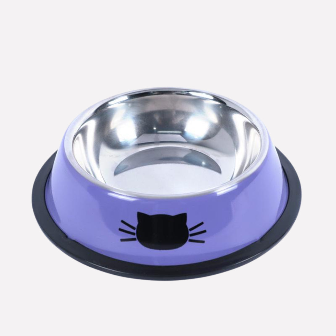 Cute Cat Face Feeding Bowl – Adorable Pet Food Bowl for Cats - Opulenza