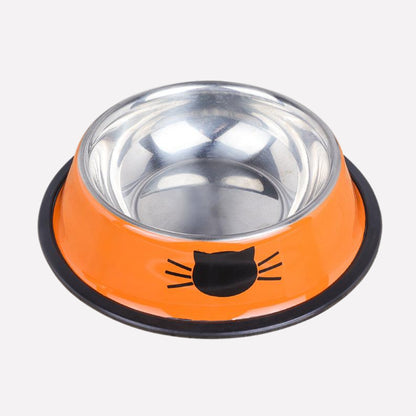 Cute Cat Face Feeding Bowl – Adorable Pet Food Bowl for Cats - Opulenza