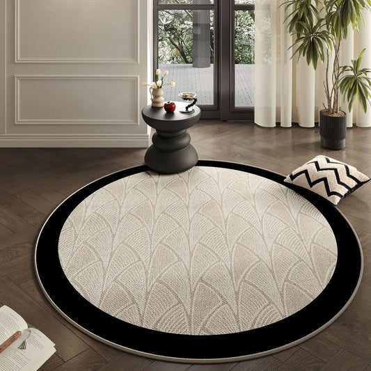 Easy Clean Artisan Blossom Round Rug - Opulenza