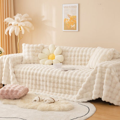 Faux Fur Sofa Cover - Opulenza