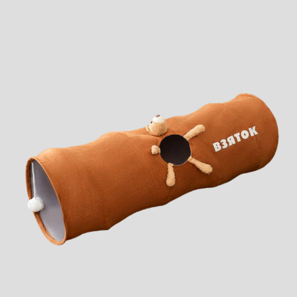Foldable Cat Tunnel Interactive Indoor Play Tube - Opulenza
