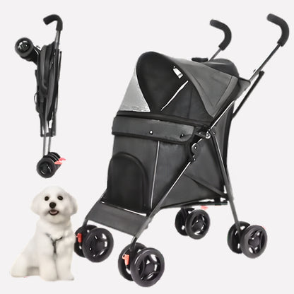 Foldable Dog Stroller Buggy - Opulenza