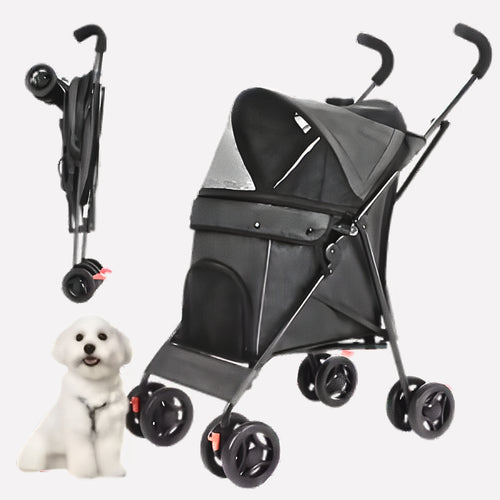 Foldable Dog Stroller Buggy - Opulenza