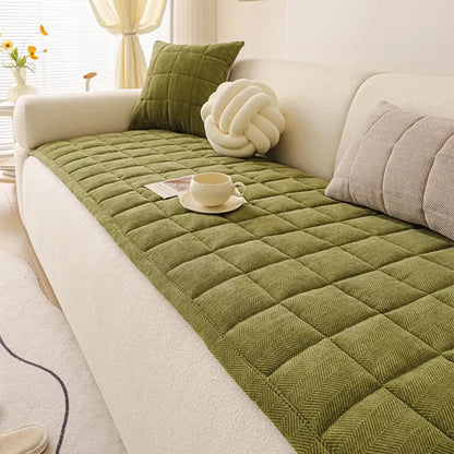 Herringbone Chenille Sofa Cover - Opulenza