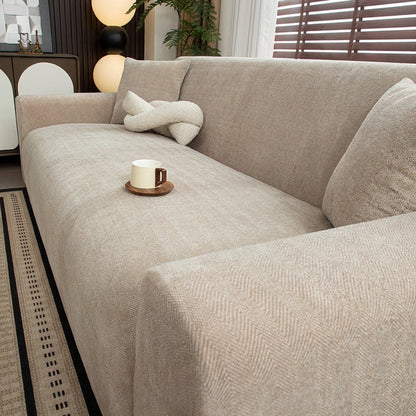 Herringbone Full‑Coverage Sofa Protection Magic Couch Cover - Opulenza