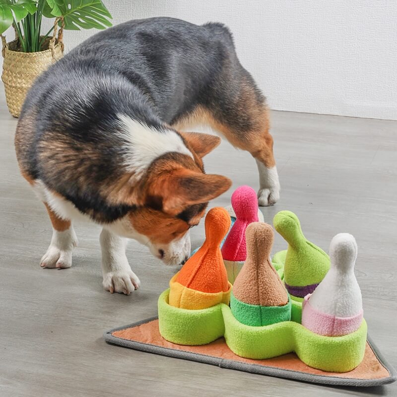 Interactive Plush Dog Toy with Hidden Snack Dispensers - Opulenza
