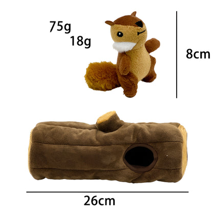 Interactive Squirrel Hide-and-Seek Dog Toy (1 Squirrel only) - Opulenza