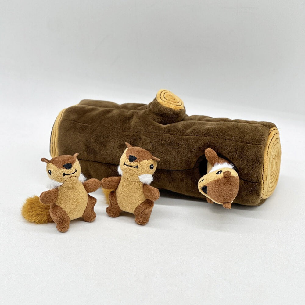 Interactive Squirrel Hide-and-Seek Dog Toy (1 Squirrel only) - Opulenza