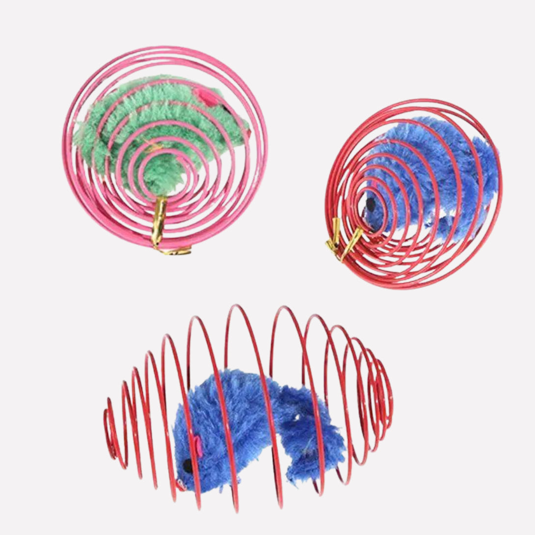 Kitten Spring Toy Balls - Opulenza
