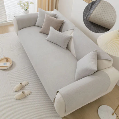 Linen Sectional Sofa Cover - Opulenza
