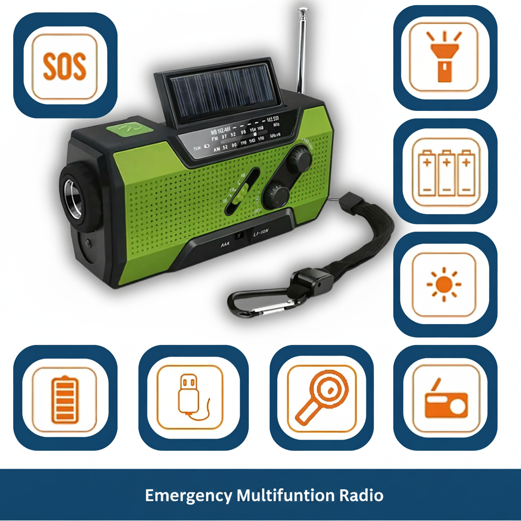 Multifunctional Emergency Radio – Reliable Power & Communication - Opulenza
