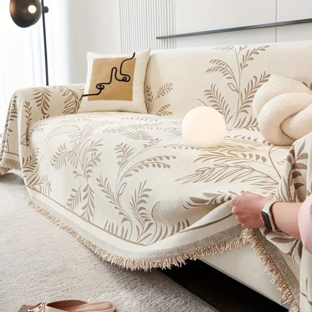 Nature’s Embrace Chenille Couch Cover - Opulenza