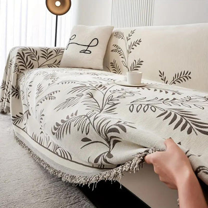 Nature’s Embrace Chenille Couch Cover - Opulenza