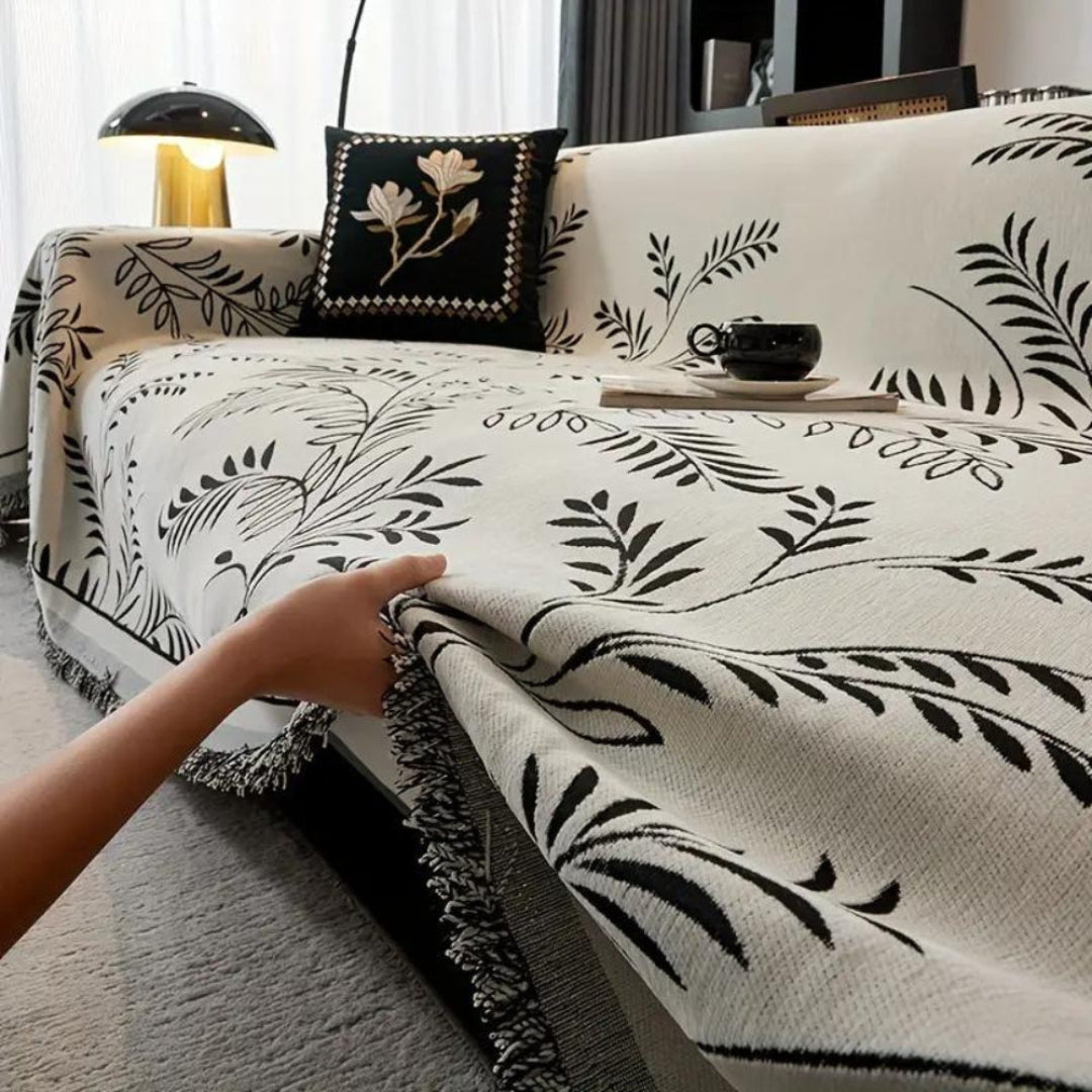 Nature’s Embrace Chenille Couch Cover - Opulenza