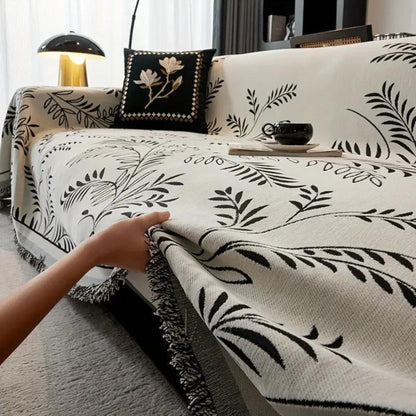 Nature’s Embrace Chenille Couch Cover - Opulenza