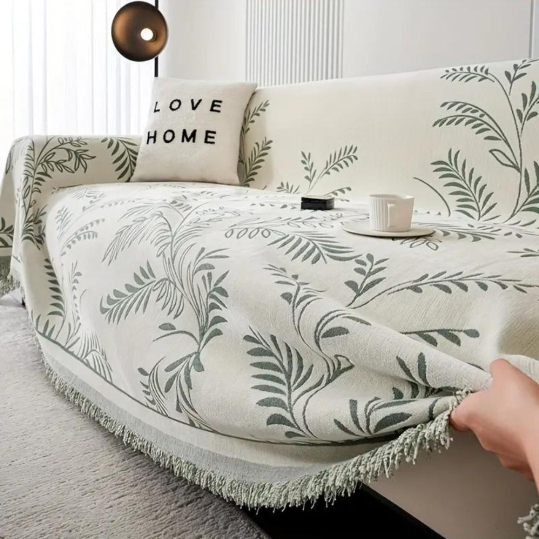Nature’s Embrace Chenille Couch Cover - Opulenza