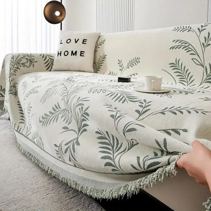 Nature’s Embrace Chenille Couch Cover - Opulenza