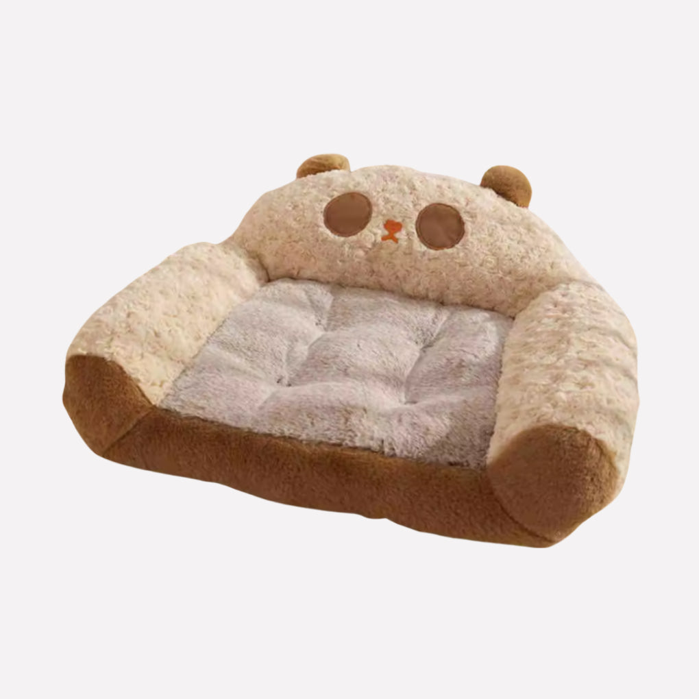 Plush Curled Nest Dog Bed - Opulenza