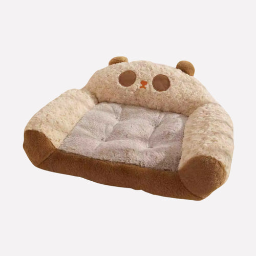 Plush Curled Nest Dog Bed - Opulenza