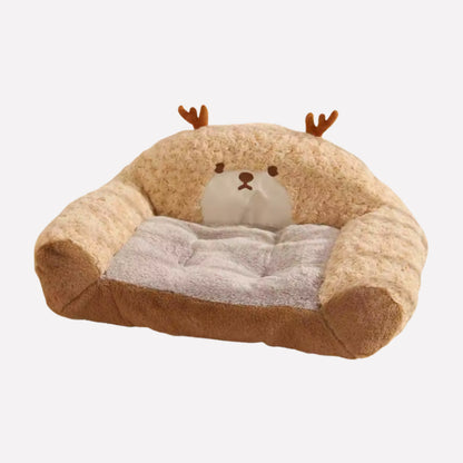 Plush Curled Nest Dog Bed - Opulenza
