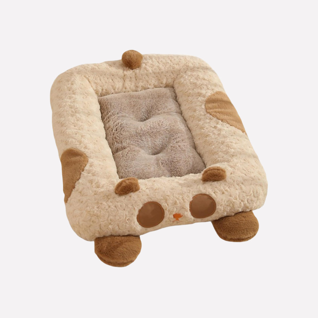 Plush Curled Nest Dog Bed - Opulenza