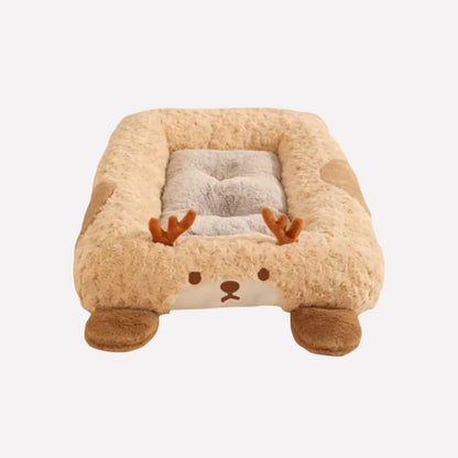 Plush Curled Nest Dog Bed - Opulenza