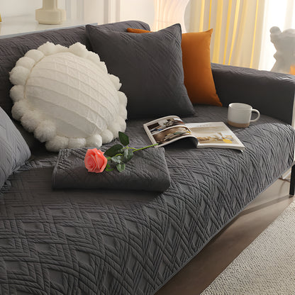 Quilted Sectional Couch Cover - Opulenza