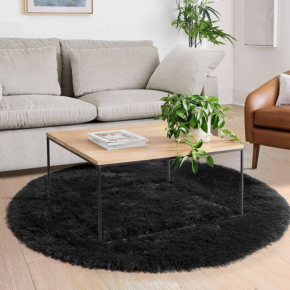 Round Fluffy Soft Area Rug - Opulenza