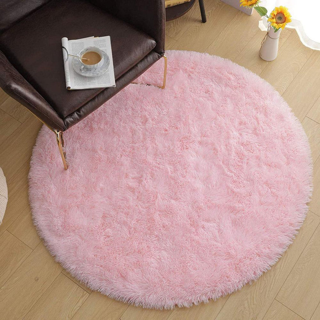 Round Fluffy Soft Area Rug - Opulenza