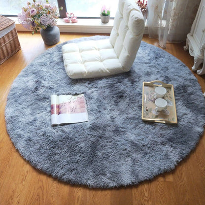 Round Fluffy Soft Area Rug - Opulenza