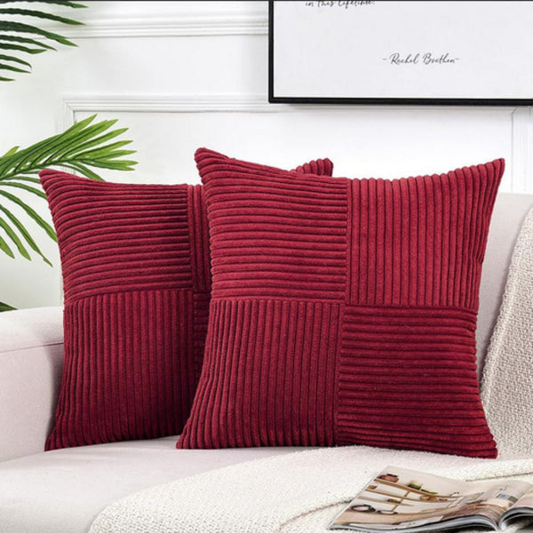 Rustic Corduroy Cushion Cover - Opulenza