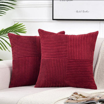Rustic Corduroy Cushion Cover - Opulenza