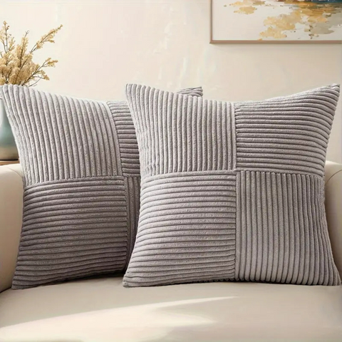Rustic Corduroy Cushion Cover - Opulenza