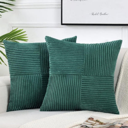 Rustic Corduroy Cushion Cover - Opulenza