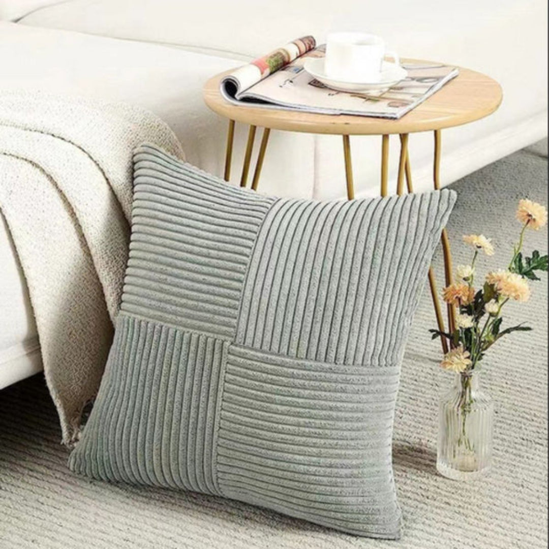 Rustic Corduroy Cushion Cover - Opulenza