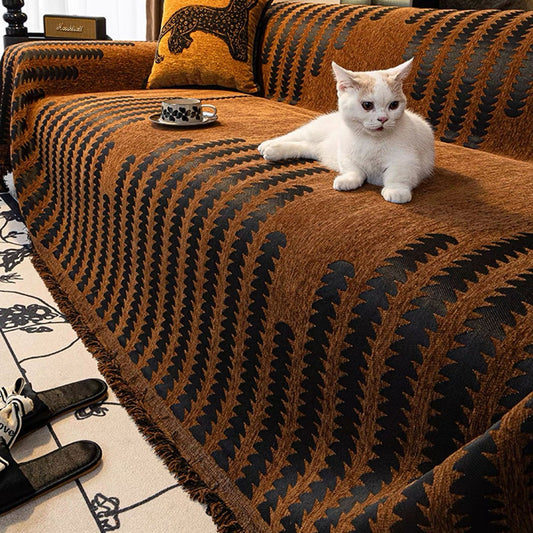 Scratch-Resistant Anti-Pilling Elegant Sofa Couch Cover - Opulenza