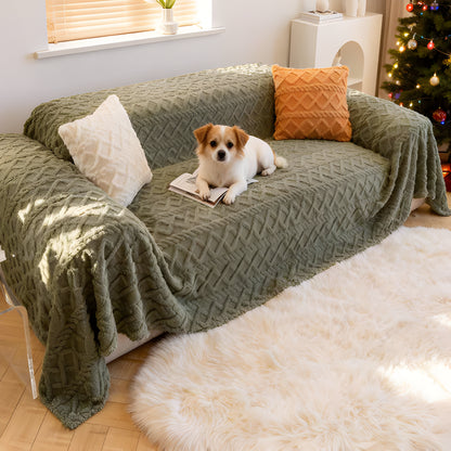 Soft Shaggy Sofa Cover - Opulenza