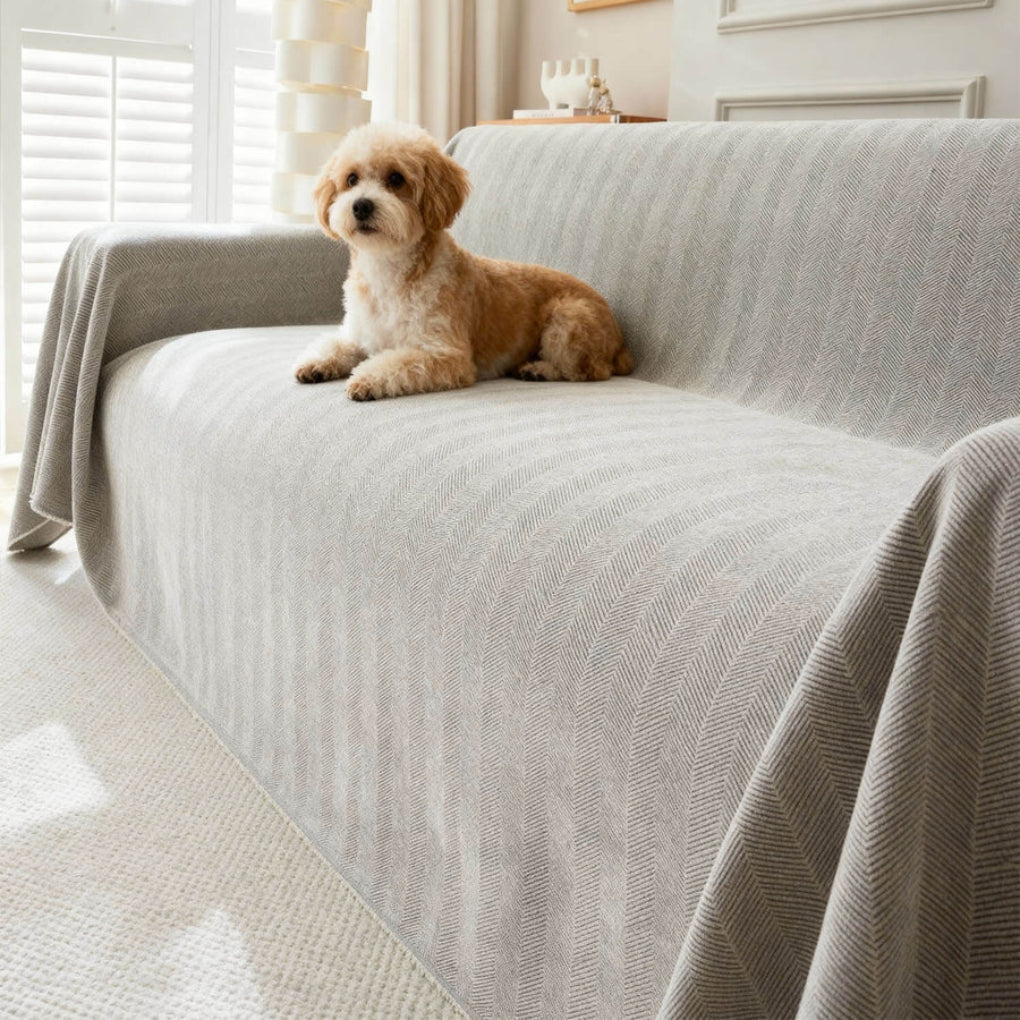 Stylish Geometric Sofa Cover - Opulenza
