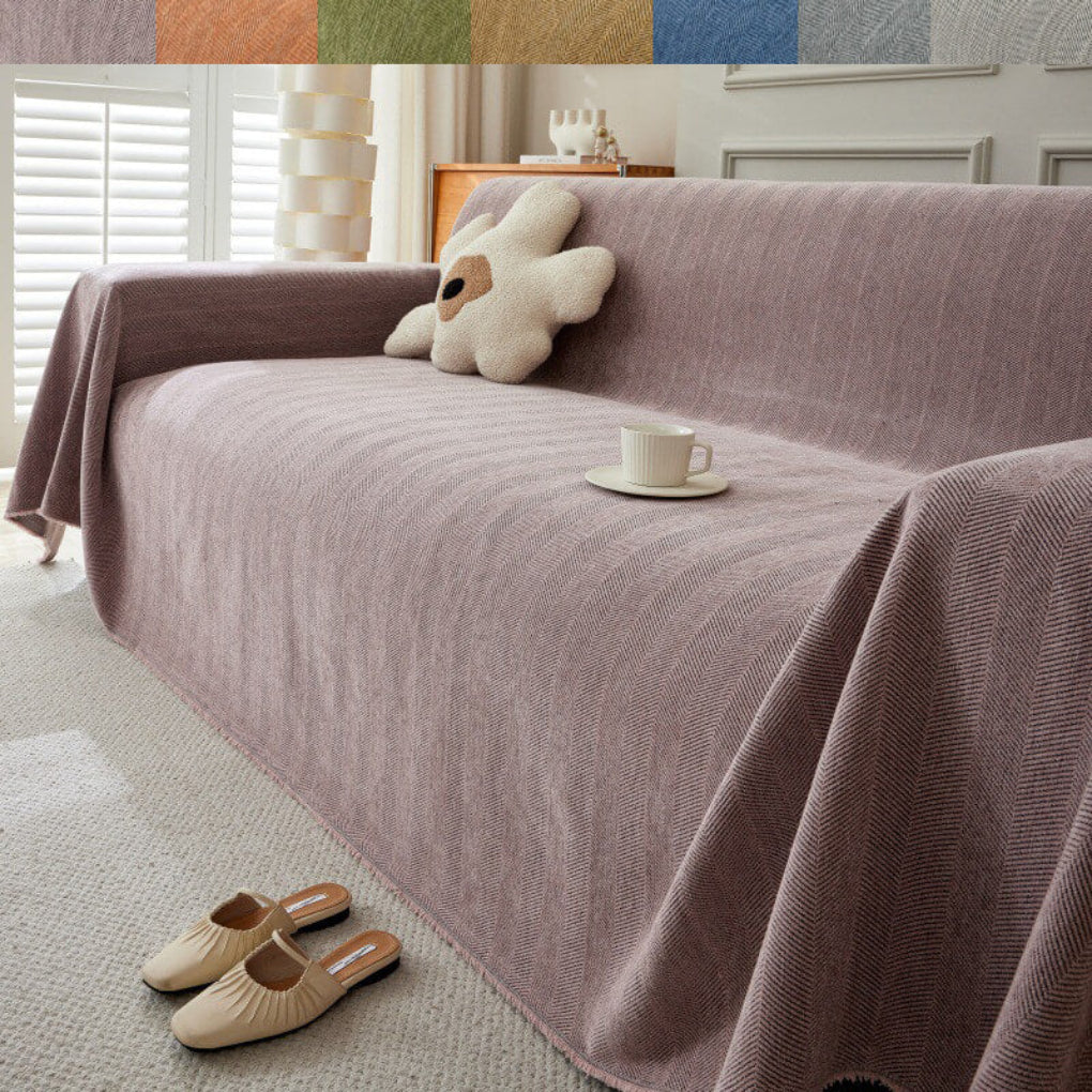 Stylish Geometric Sofa Cover - Opulenza