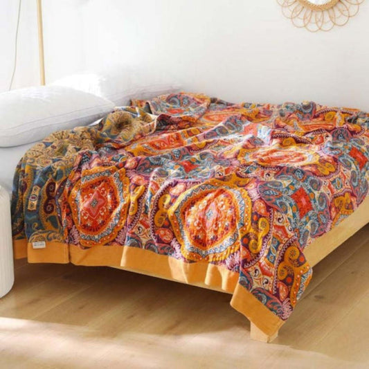 Sunrise Boho Reversible Quilt - Opulenza