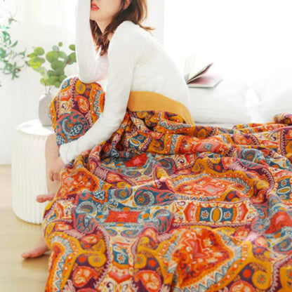Sunrise Boho Reversible Quilt - Opulenza