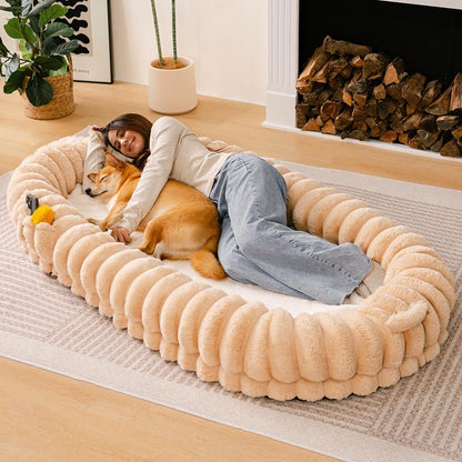 Super Large Donut Human & Dog Bed - Opulenza