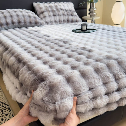 Super Soft Plush Mattress Protector Fitted Sheet - Opulenza