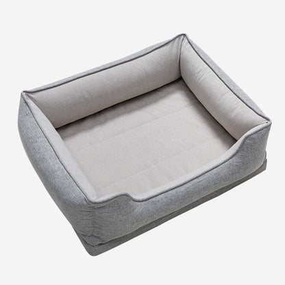 Washable Non-Slip Bolster Cat Bed - Opulenza
