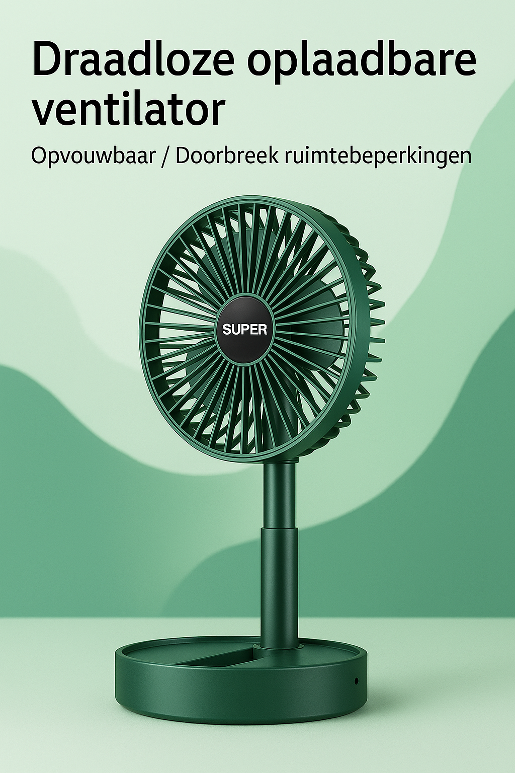 Foldable USB Desk Fan - Quiet and Powerful - Technology and Gadgets