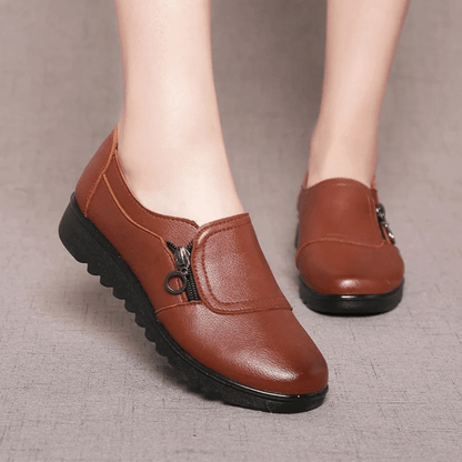 Fabricia | Orthopaedic Slip-Ons with Zip - Women's shoes