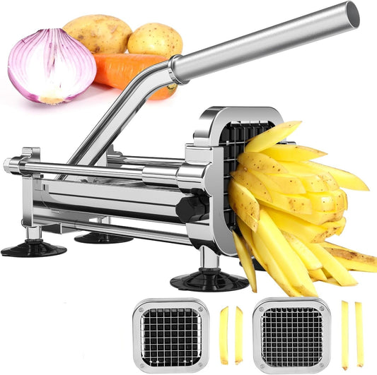 Premium Chip Cutter - Durable Stainless Steel | Versatile Blades - Kitchen & cooking