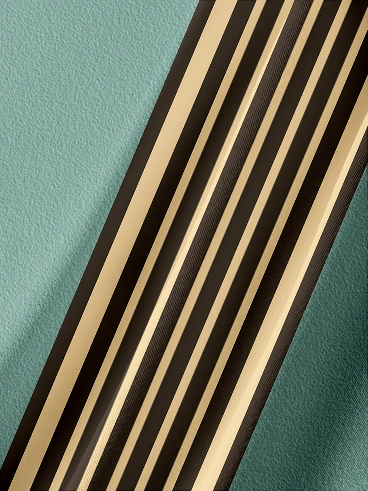 Retro Striped Short Sleeve Shirt with Print - image 5 of 5