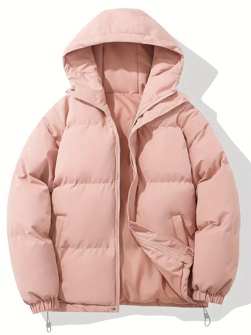Warm Winter Coat with Hood - Comfort and Style - Jackets ladies
